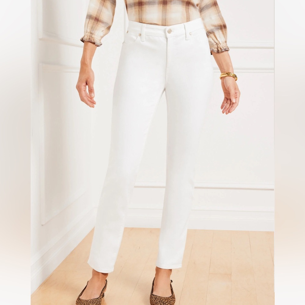 Talbots Slim Ankle Jeans for Women Curvy Fit, Size: 12